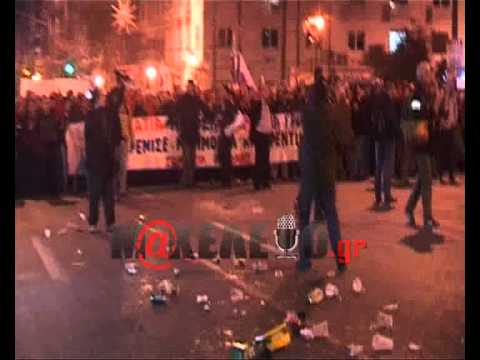 Atene 2 Aprile 2014: il popolo greco contro i ministri dell’economia europei