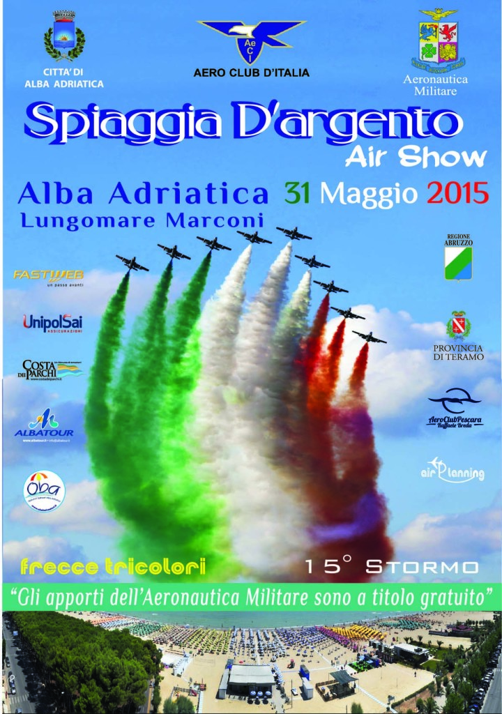 La locandina dell'AIR SHOW di Alba Adriatica