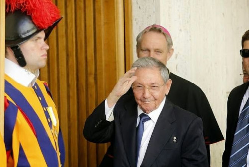 Raul Castro in Vaticano