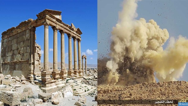 ISIS distrugge l’antico tempio di Baalshamin in Siria