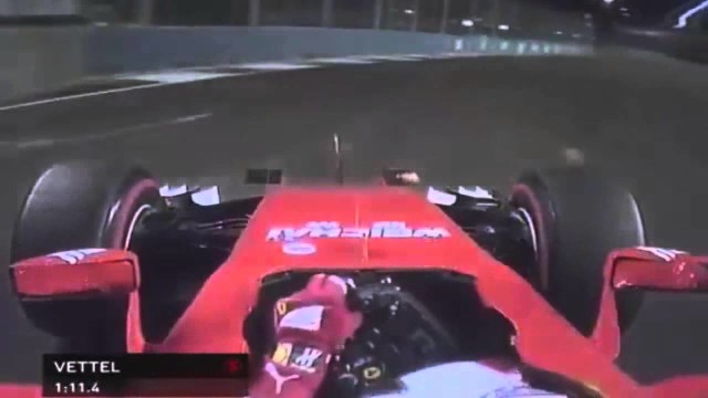 Sebastian Vettel pole position Gp F1 2015 Singapore