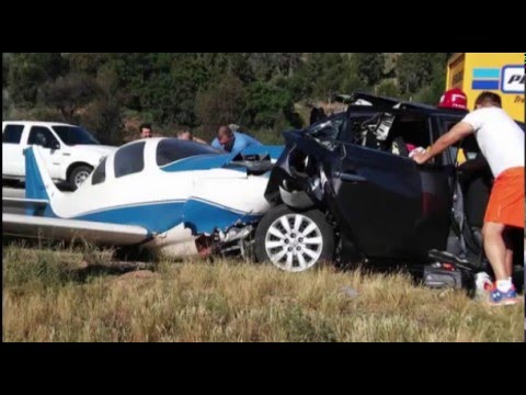 California: aereo vs auto = 1 morto e 5 feriti