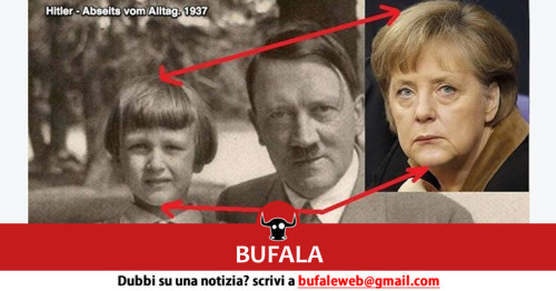 Una delle tante bufale in rete : La Merkel sarebbe una delle figlie del Terzo Reich