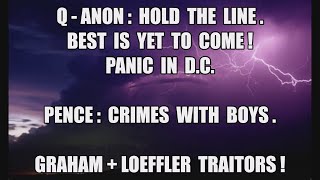 Q-ANON HOLD THE LINE. BEST IS YET TO COME!