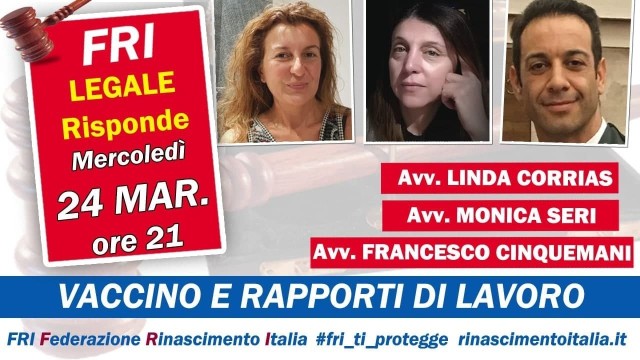 VACCINO E RAPPORTI DI LAVORO