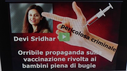 L’ORRIBILE PROPAGANDA SULLA VACCINAZIONE AI BAMBINI PIENA DI BUGIE