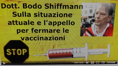 APPELLO PER FERMARE LE VACCINAZIONI – DR. BODO SHIFFMANN