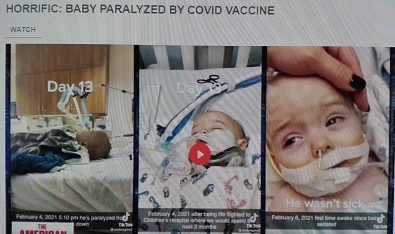 HORRIFIC: BABY PARALYZED BY COVID VACCINE