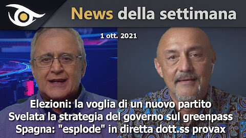 CASA DEL SOLE – News della settimana (1 ott 2021)