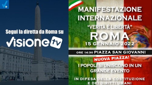 IN DIRETTA DA ROMA – MANIFESTAZIONE INTERNAZIONALE “Verità e Libertà”