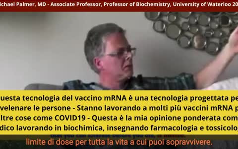 AVVERTIMENTO SUI VACCINI mRNA DAL BIOCHIMICO E TOSSICOLOGO Dr MICHAEL PALMER