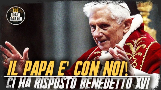 PAPA BENEDETTO XVI E’ CON NOI