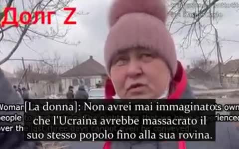 GLI “EROI” UCRAINI USANO I CIVILI COME SCUDI