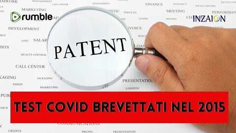 TEST COVID BREVETTATI NEL 2015