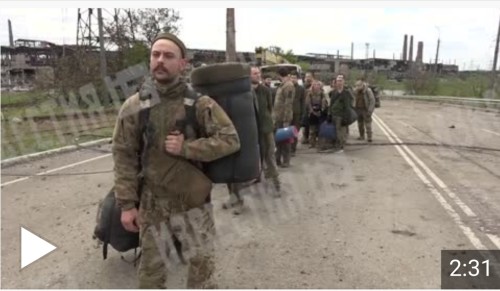 TRASFERIMENTO DEI 265 PRIGIONIERI AZOV CHE SI SONO ARRESI il 18.05.2022