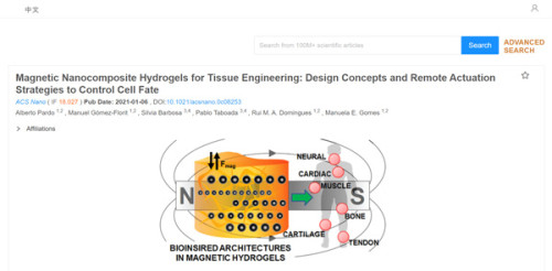 Idrogel nanocompositi magnetici per l'ingegneria dei tessuti: concetti di progettazione e strategie di attuazione remota per controllare il destino cellulare