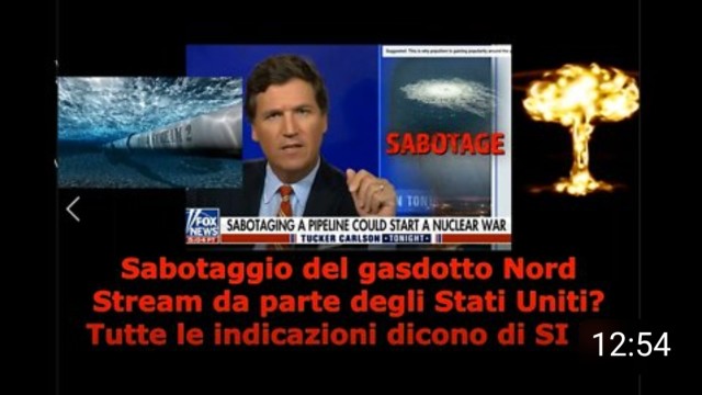 Sabotaggio del gasdotto Nord Stream da parte degli Stati Uniti?