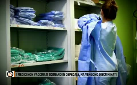 SANITARI NON VACCINATI GHETTIZZATI NEGLI OSPEDALI