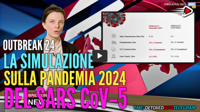 OUTBREAK 24: LA SIMULAZIONE SULLA PANDEMIA 2024 DEL SARSCOV-5