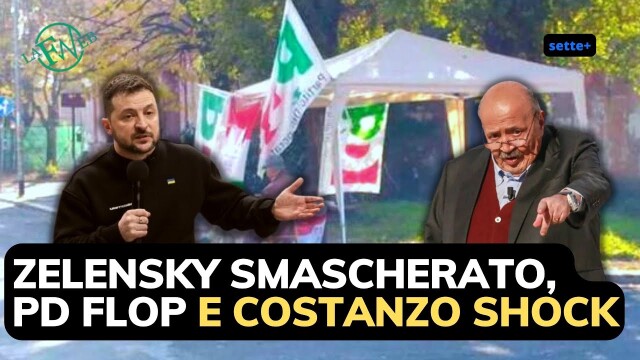 ZELENSKY SMASCHERATO, PD FLOP E COSTANZO SHOCK